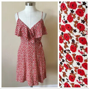 Bailey 44 strappy ruffle floral mini dress 5597